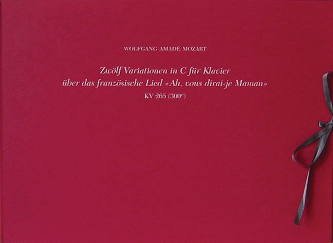 Product Cover for 12 Variations on “Ah Vous Dirai-je Maman” (“Twinkle, Twinkle Little Star”) K265 (300e)