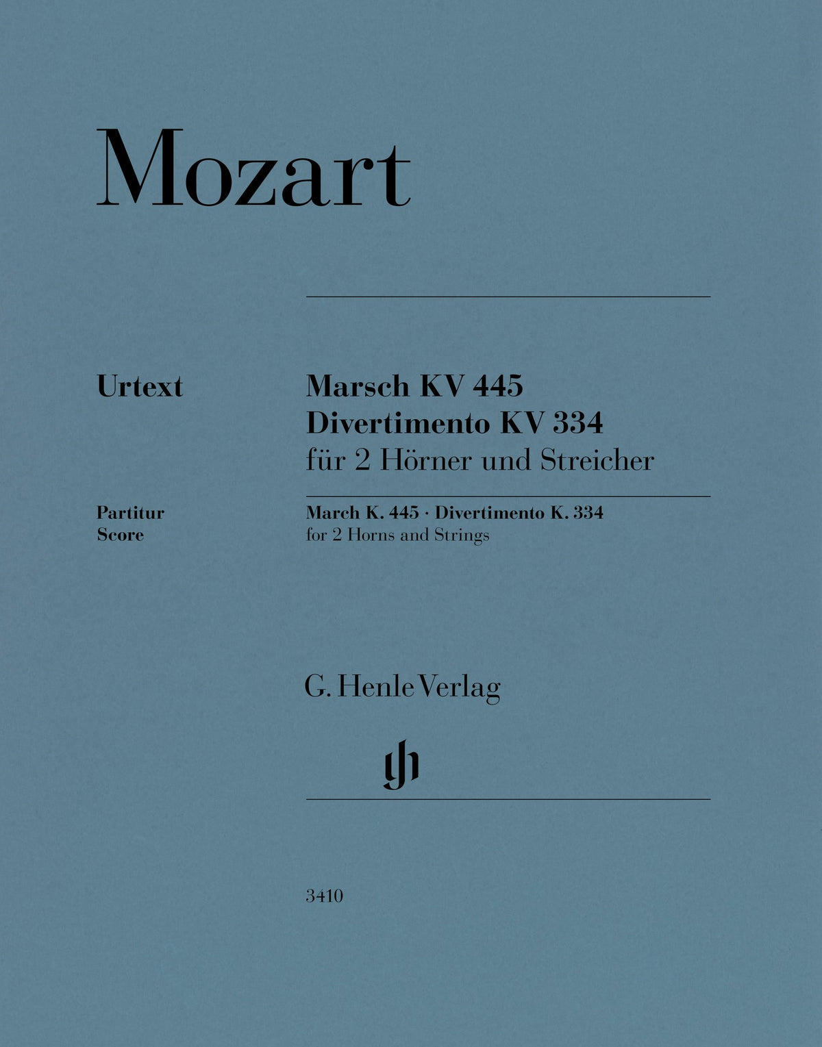Product Cover for March K. 445 and Divertimento K. 334