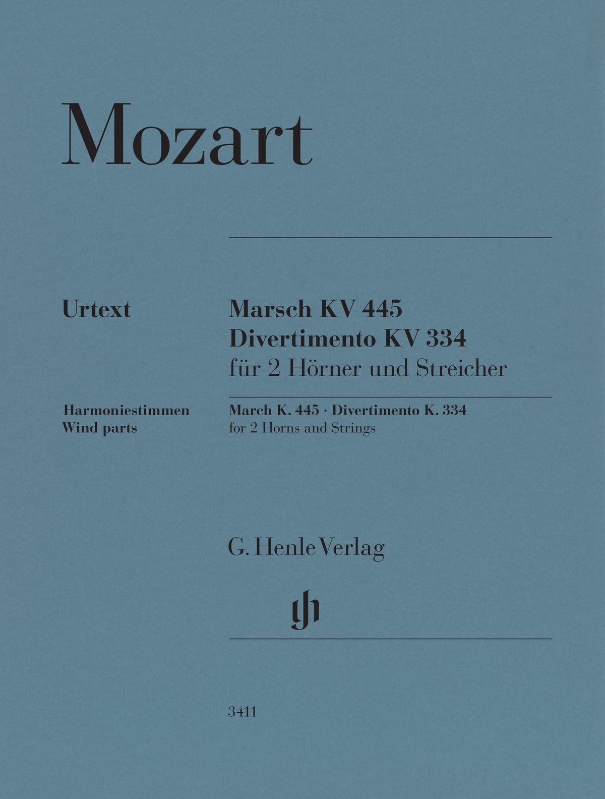 Product Cover for March K. 445 and Divertimento K. 334