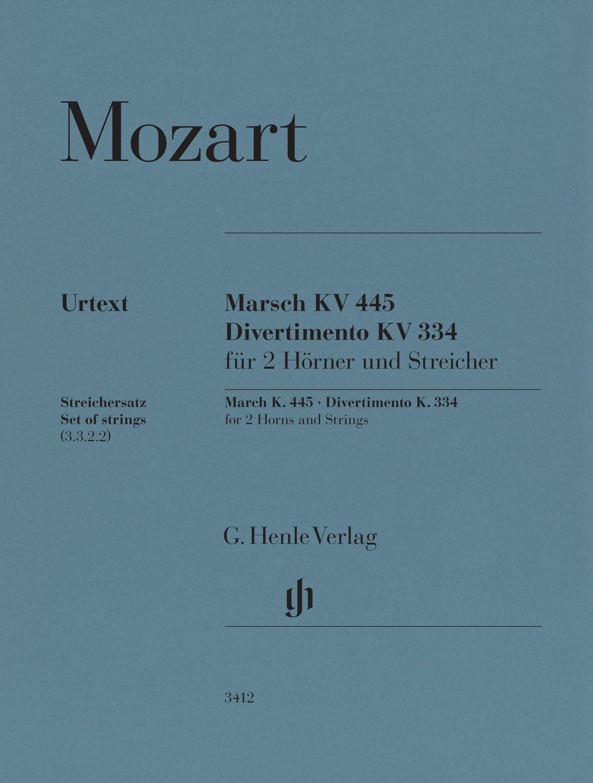 Product Cover for March K. 445 and Divertimento K. 334