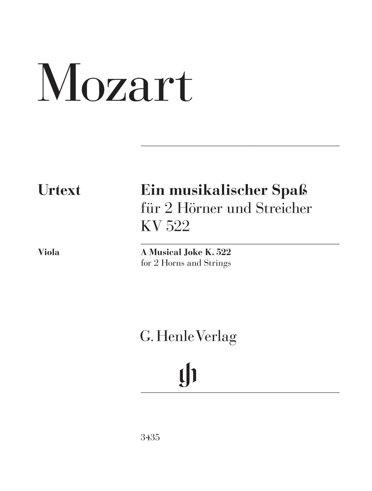 Product Cover for A Musical Joke K. 522