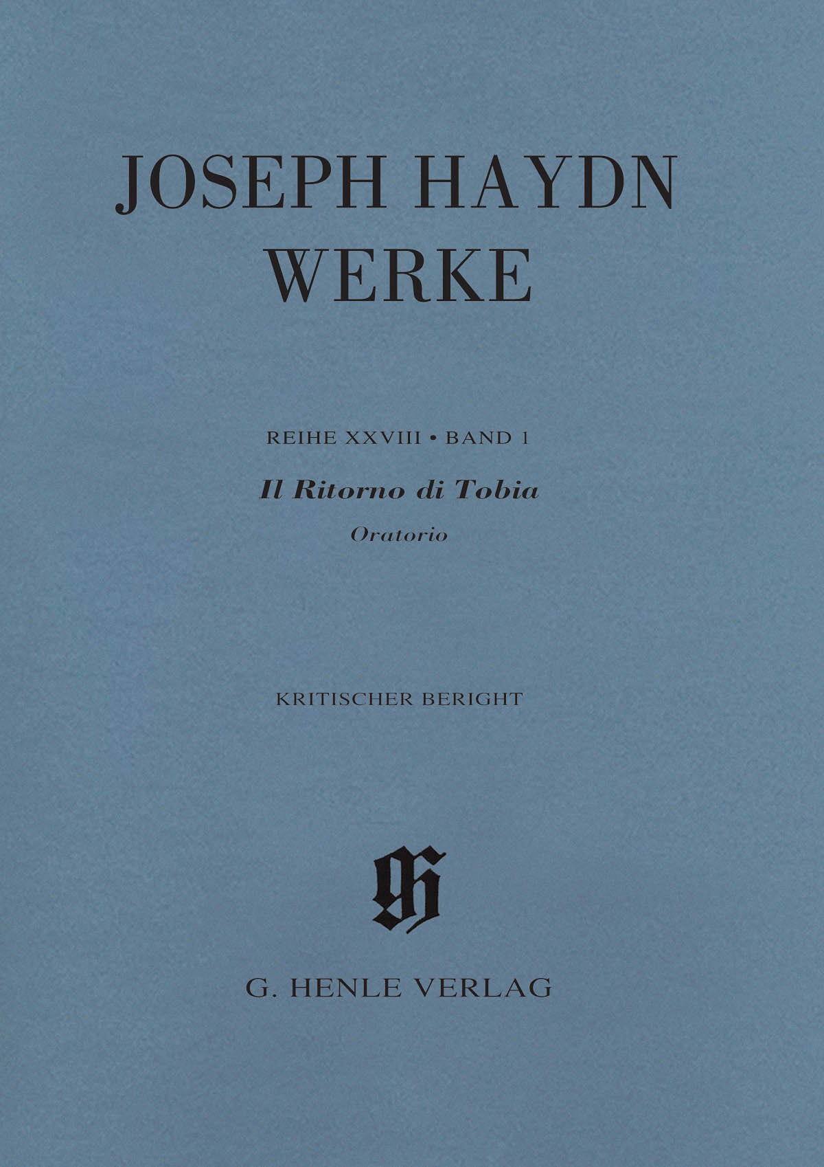 Product Cover for Il Ritorno Di Tobia Oratorio