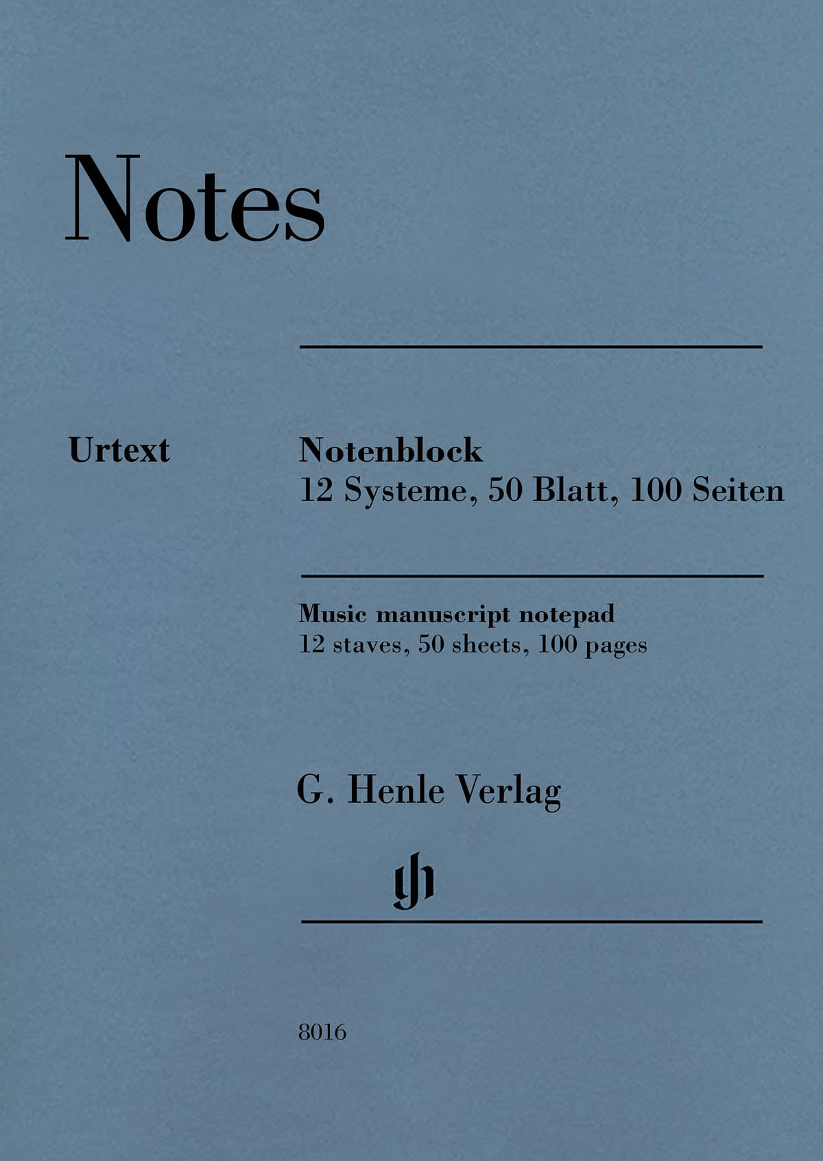 Product Cover for Henle Music Manuscript Notepad