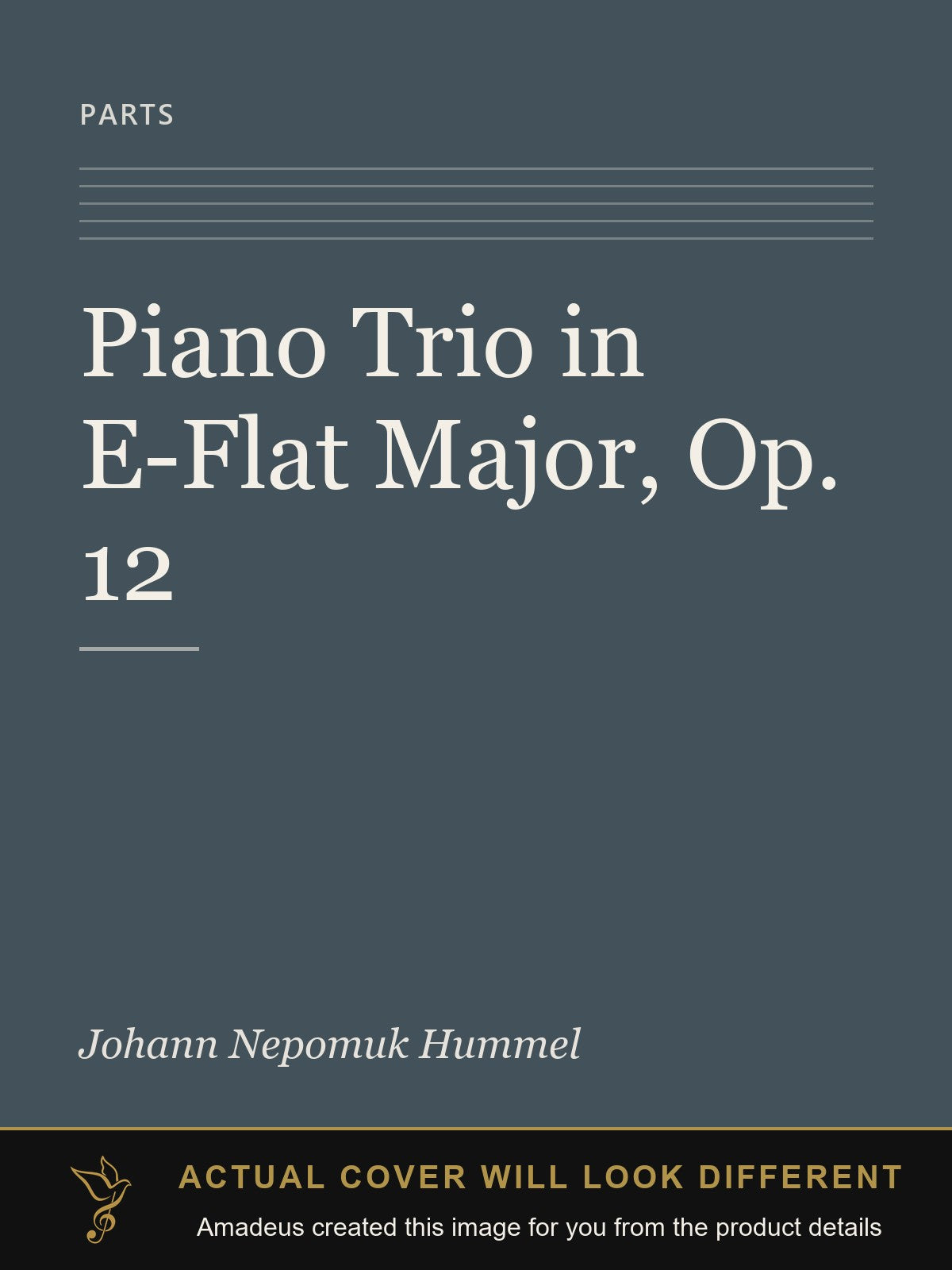 Piano Trio in E-Flat Major, Op. 12 - Amadeus created this image from the product details; the actual cover will look different
