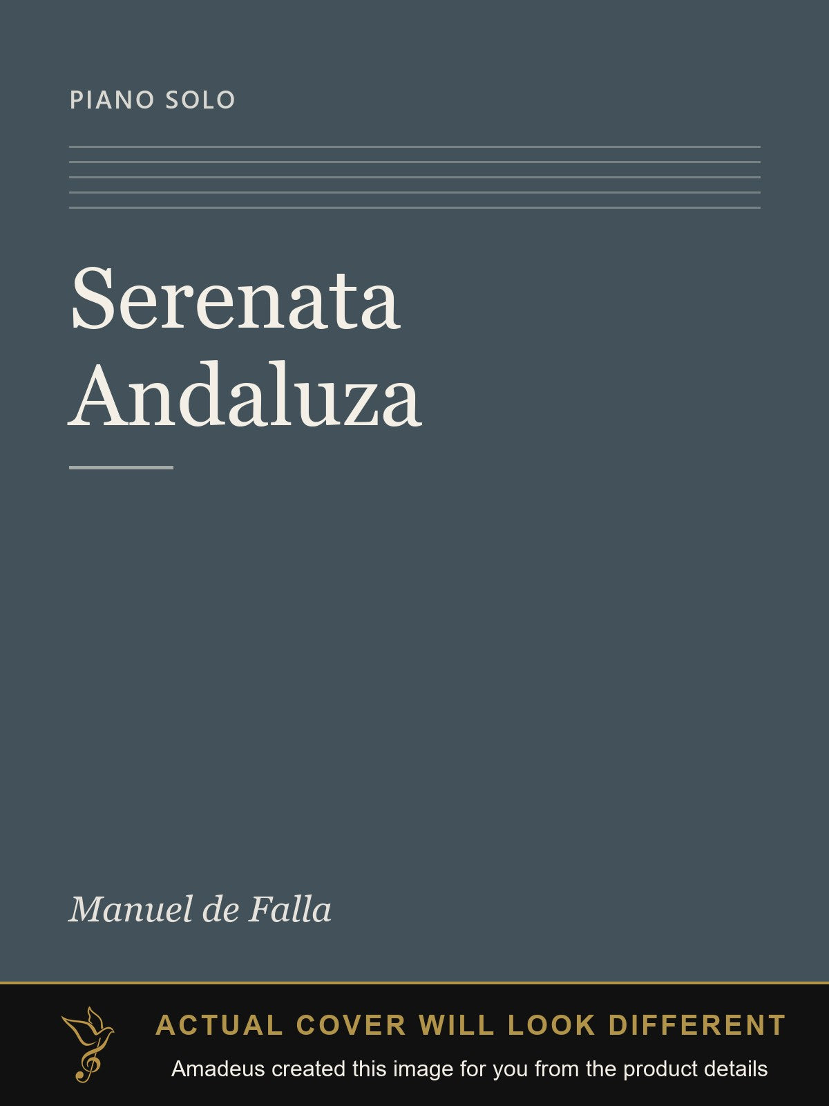 Serenata Andaluza - Amadeus created this image from the product details; the actual cover will look different