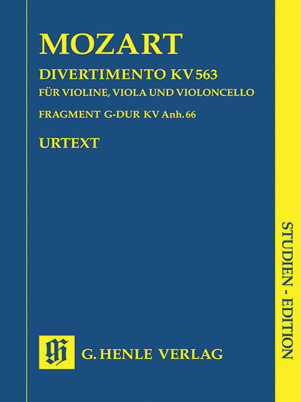 Product Cover for String Trio E Flat Major K.563