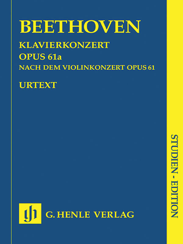 Product Cover for Piano Concerto D Major Op. 61a After the Violin Concerto