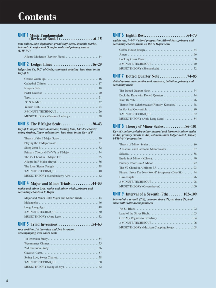 Adult Piano Adventures All-in-One Piano Course Book 2 - sample page 2