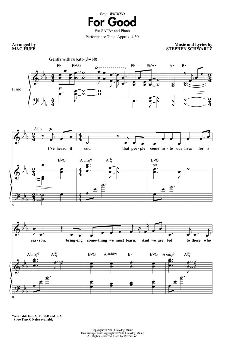 For Good - sample page 1