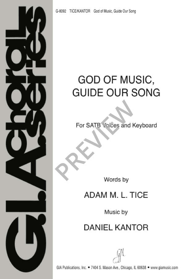 God of Music, Guide Our Song - sample page 1