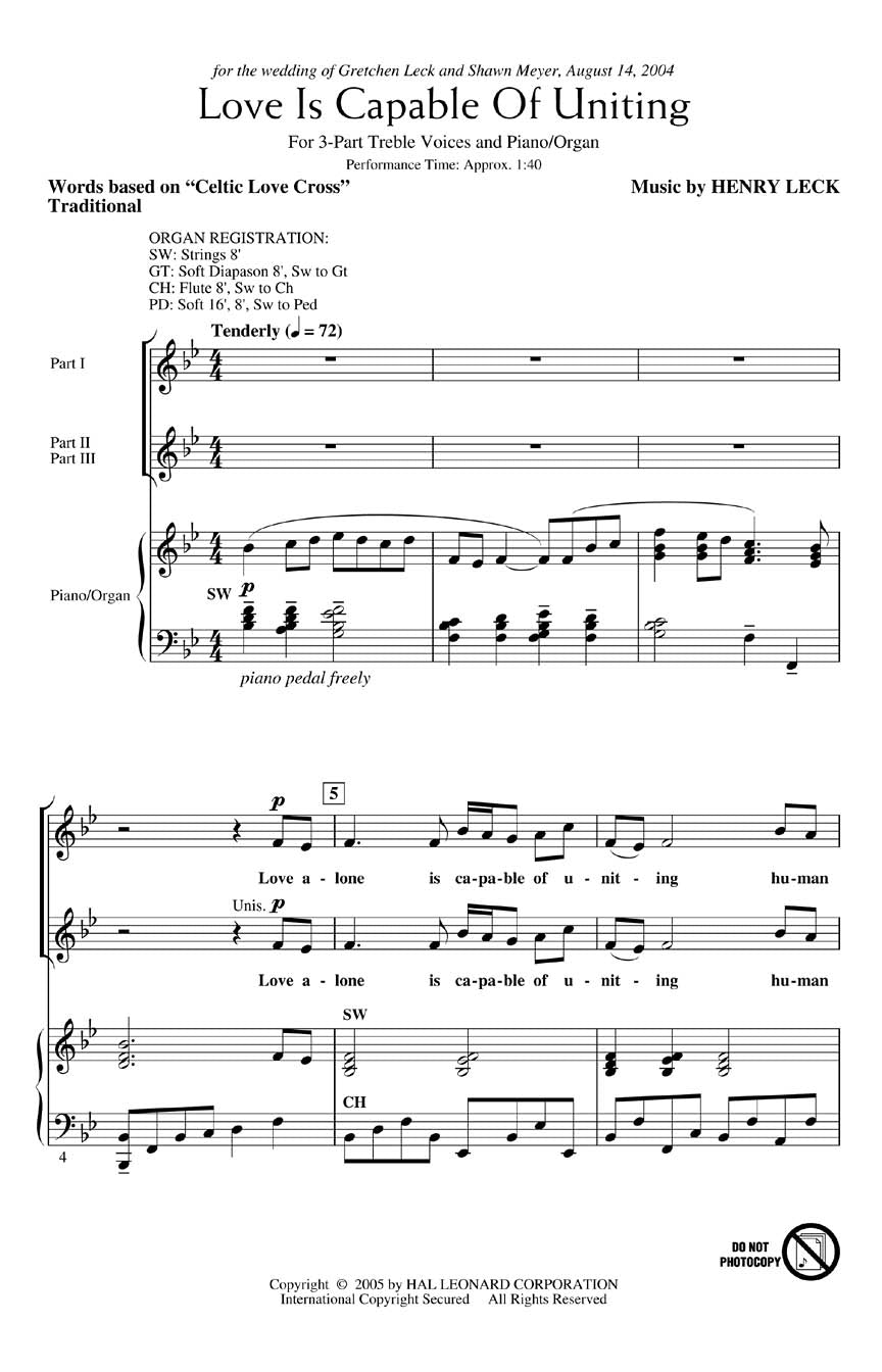 Love Is Capable of Uniting - sample page 1