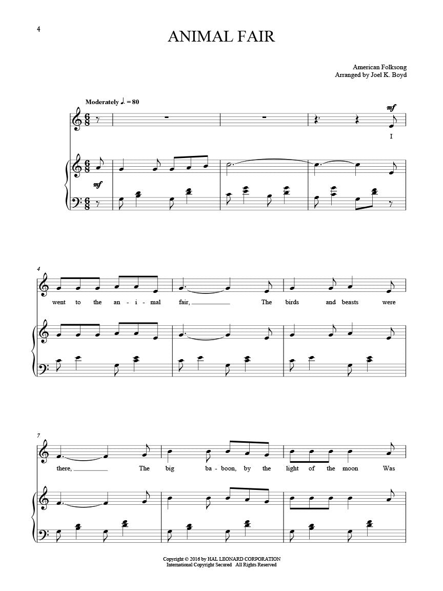 25 Folksong Solos for Children - sample page 3