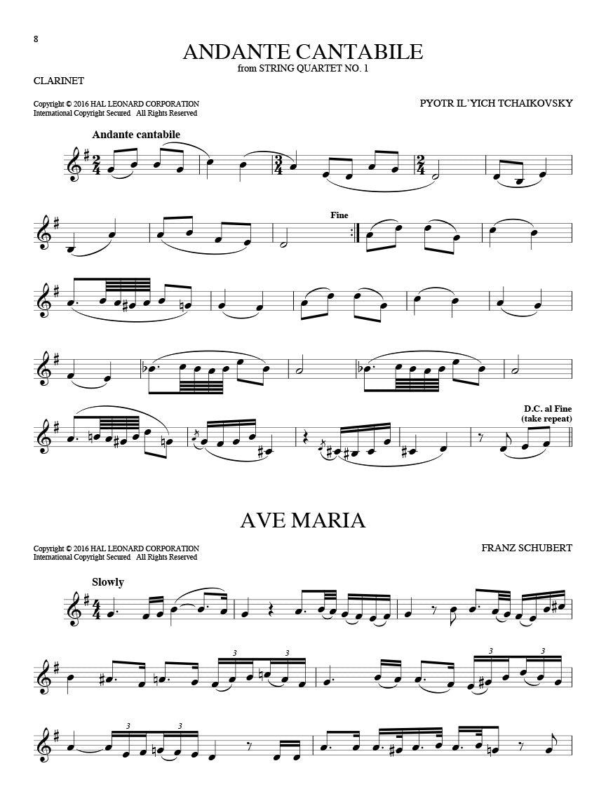 101 Classical Themes for Clarinet - sample page 3
