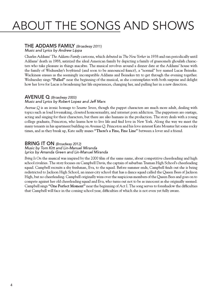 Contemporary Theatre Songs – Belter/Mezzo-Soprano - sample page 3