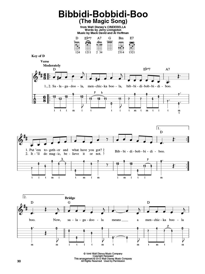 Disney Songs for Banjo - sample page 4
