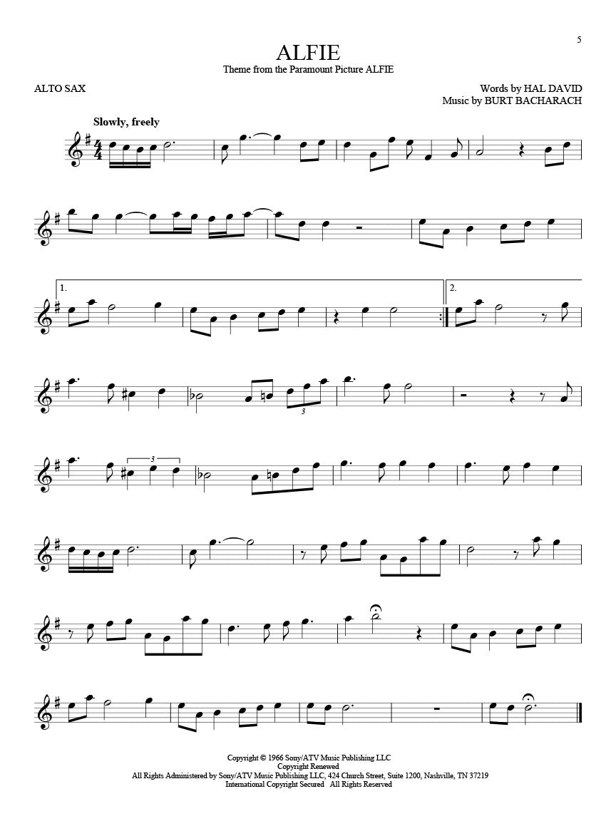 101 Movie Hits for Alto Sax - sample page 4