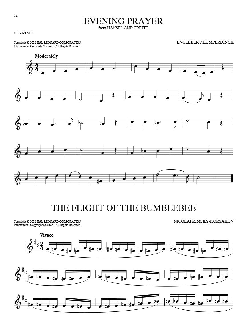 101 Classical Themes for Clarinet - sample page 4