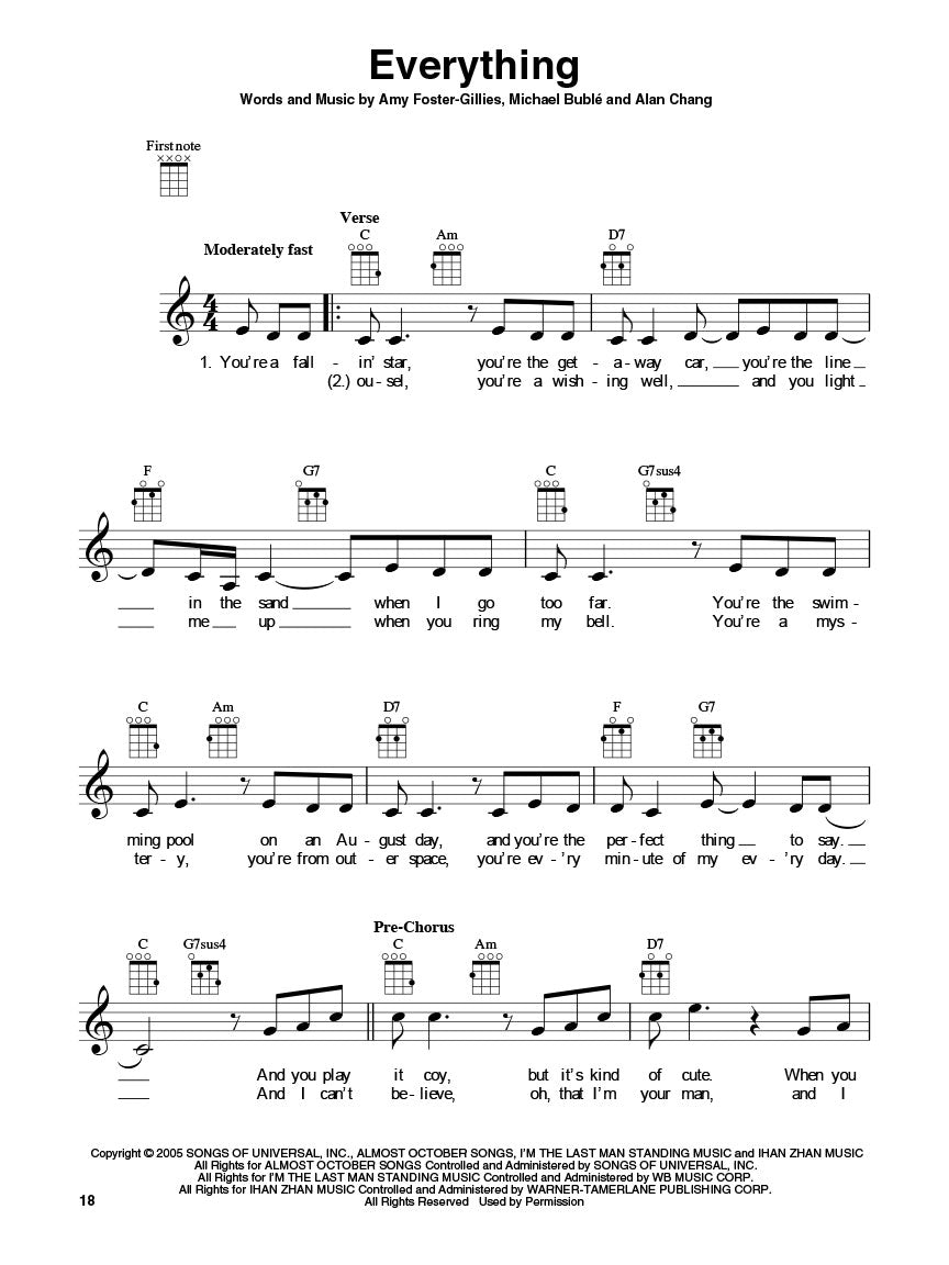 Wedding Songs for Ukulele - sample page 5