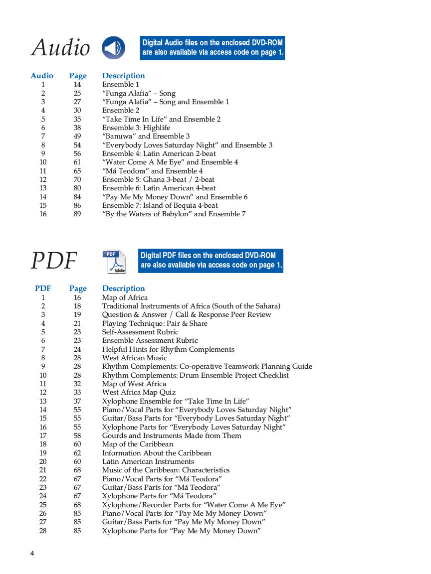 World Music Drumming: Teacher/DVD-ROM (20th Anniversary Edition) - sample page 4