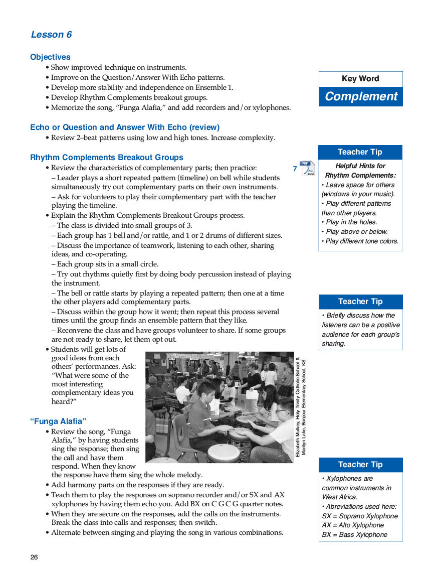 World Music Drumming: Teacher/DVD-ROM (20th Anniversary Edition) - sample page 6