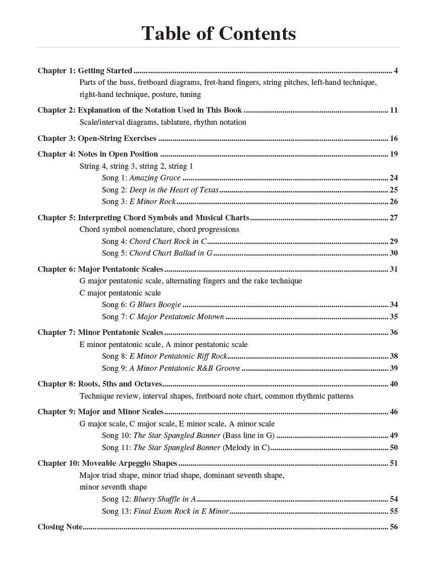 Teach Yourself to Play Bass - sample page 2