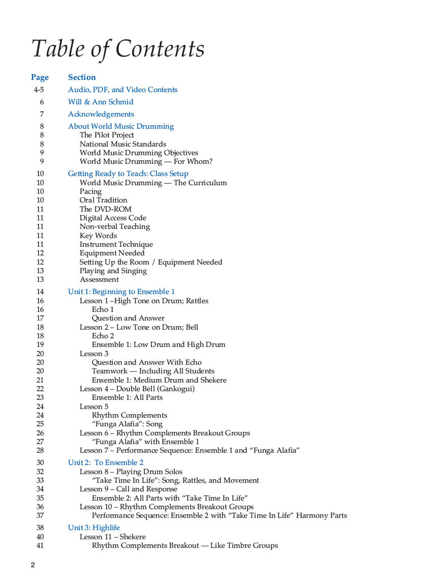World Music Drumming: Teacher/DVD-ROM (20th Anniversary Edition) - sample page 2