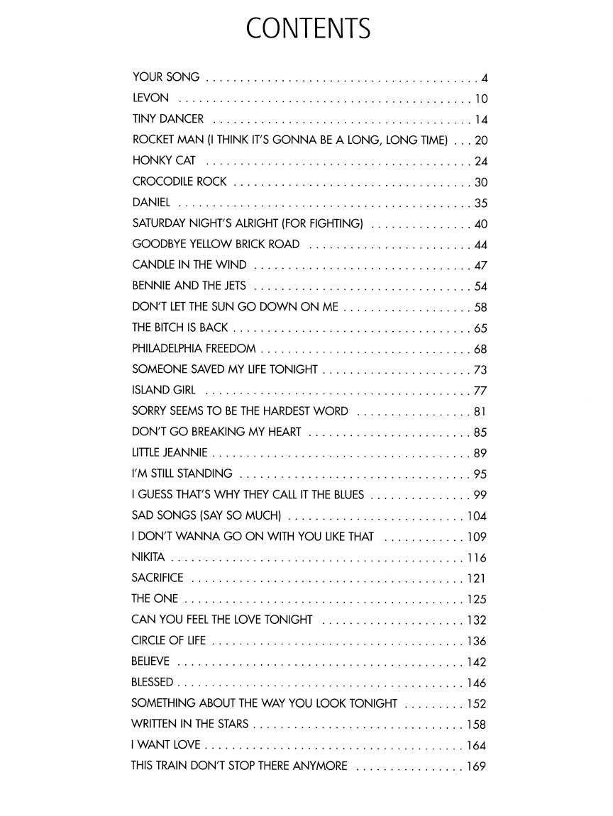 Elton John – Greatest Hits 1970-2002 - sample page 2