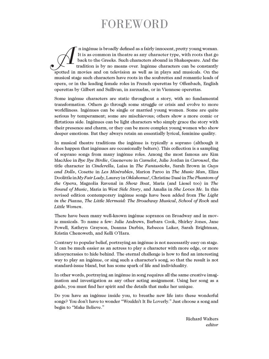 The Broadway Ingénue - Revised Edition - sample page 2