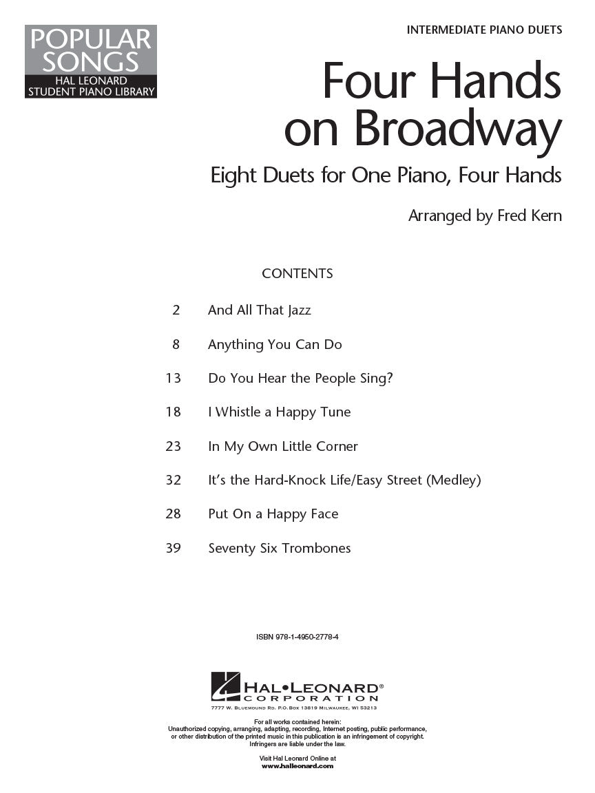 Four Hands on Broadway - sample page 2