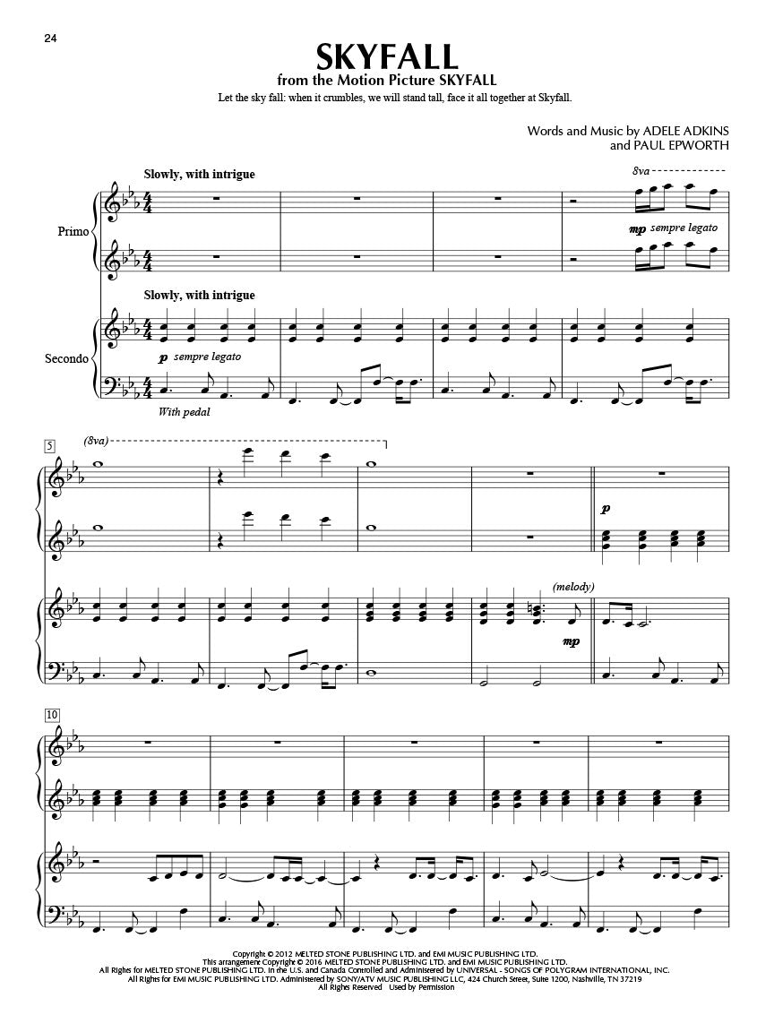 Adele for Piano Duet - sample page 2