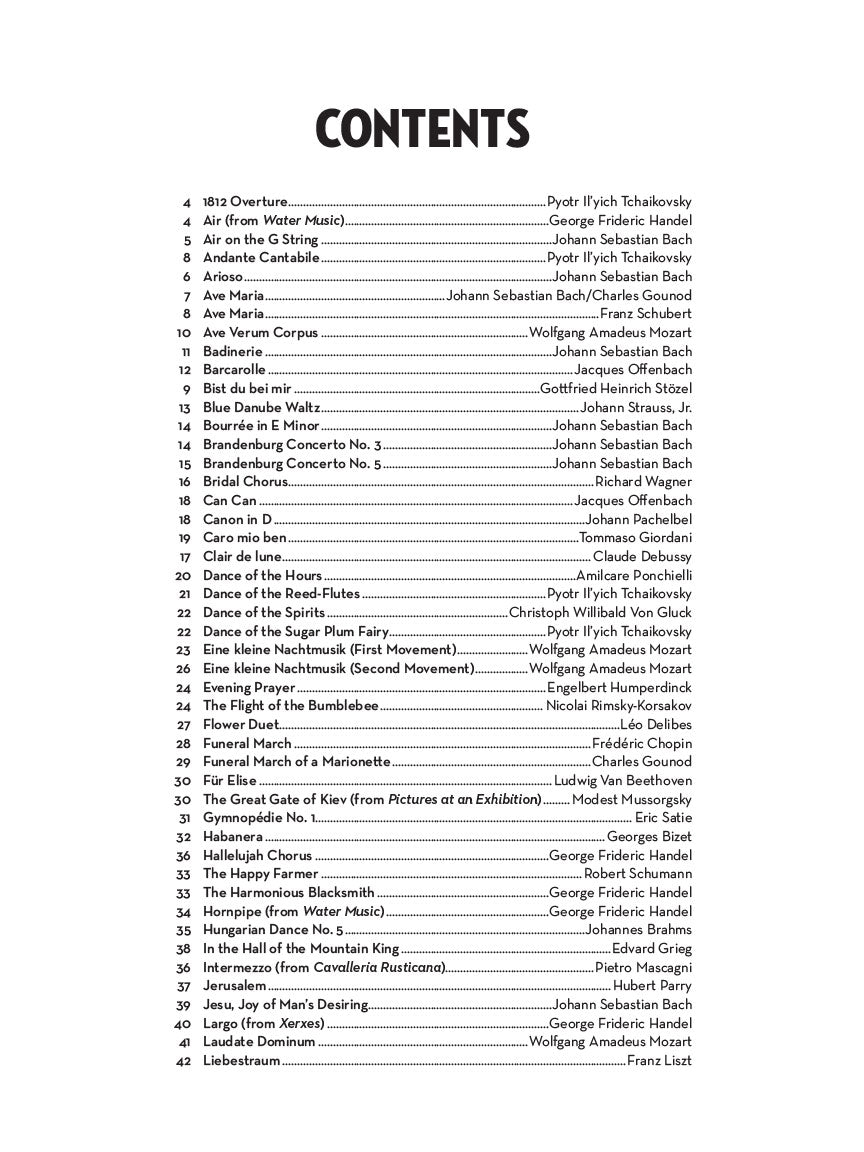 101 Classical Themes for Clarinet - sample page 2