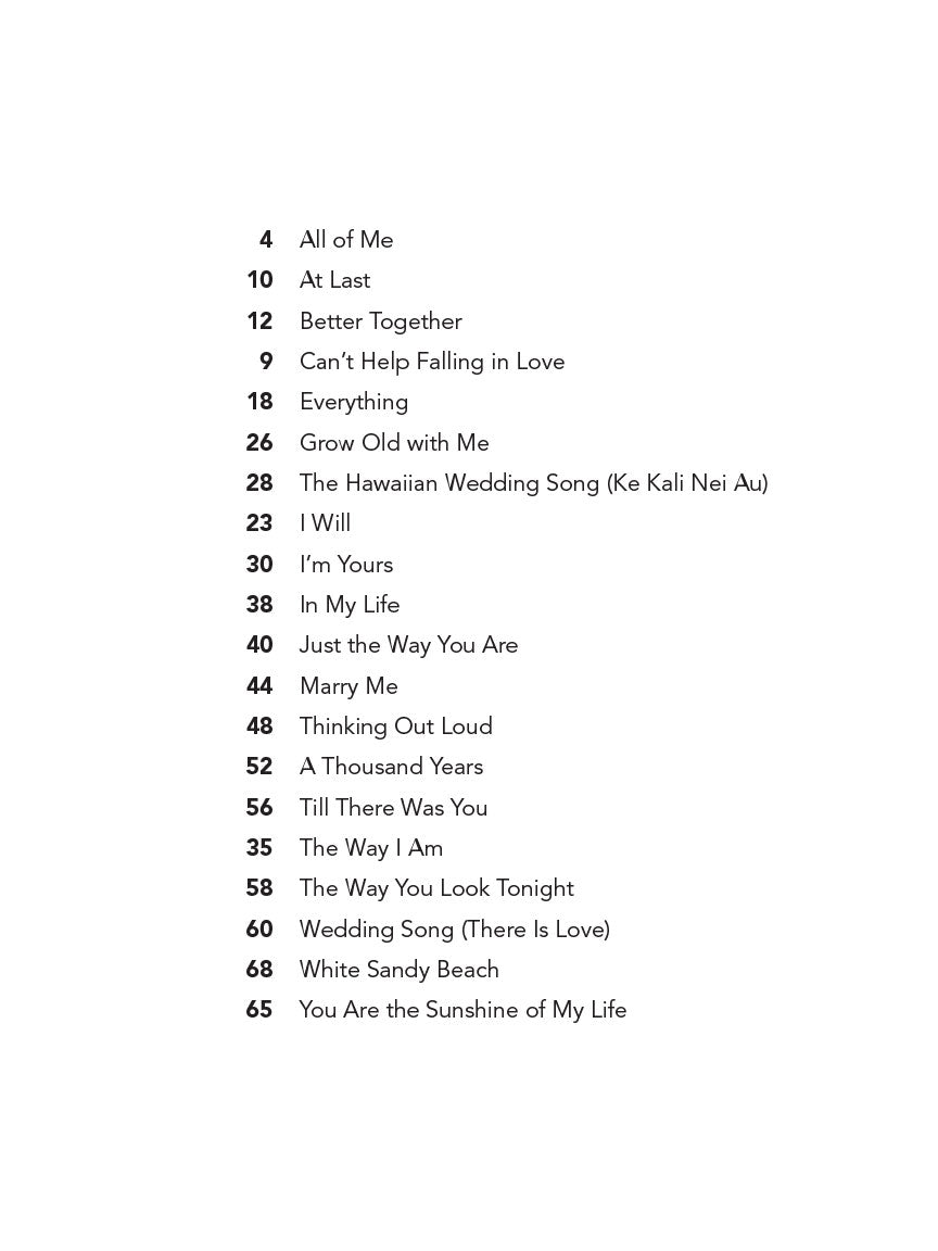 Wedding Songs for Ukulele - sample page 2