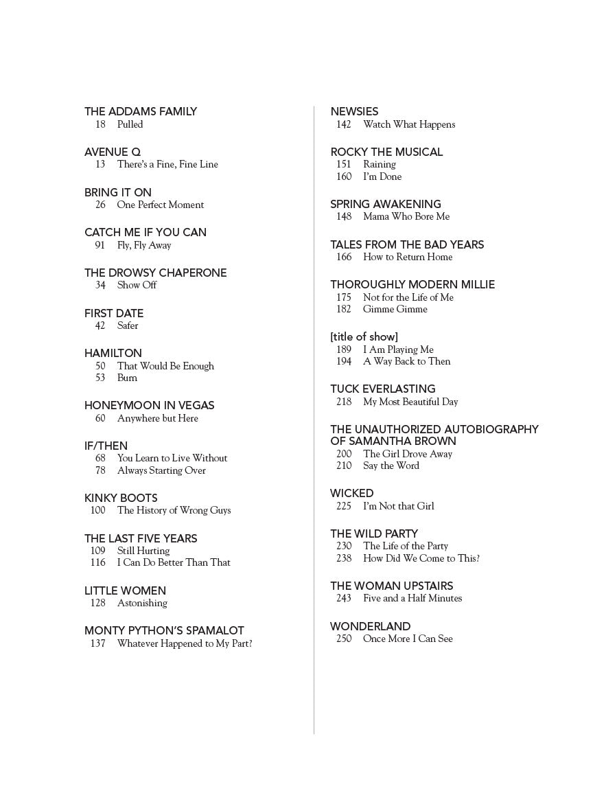Contemporary Theatre Songs – Belter/Mezzo-Soprano - sample page 2