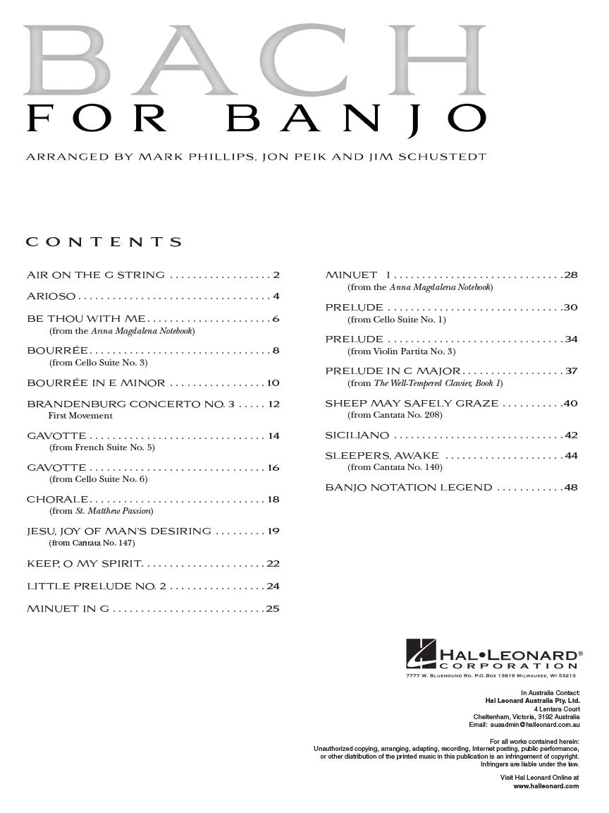 Bach for Banjo - sample page 2