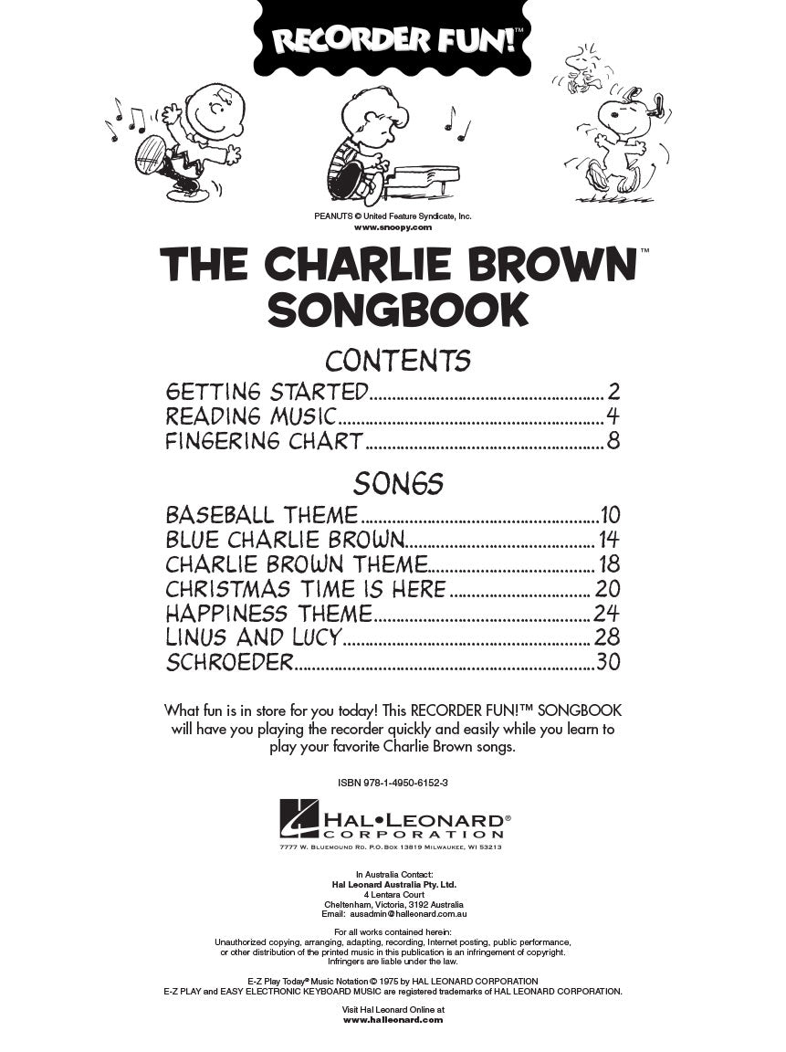 The Charlie Brown™ Songbook – Recorder Fun! - sample page 2