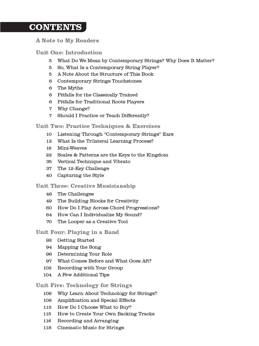 How to Play Contemporary Strings - sample page 2
