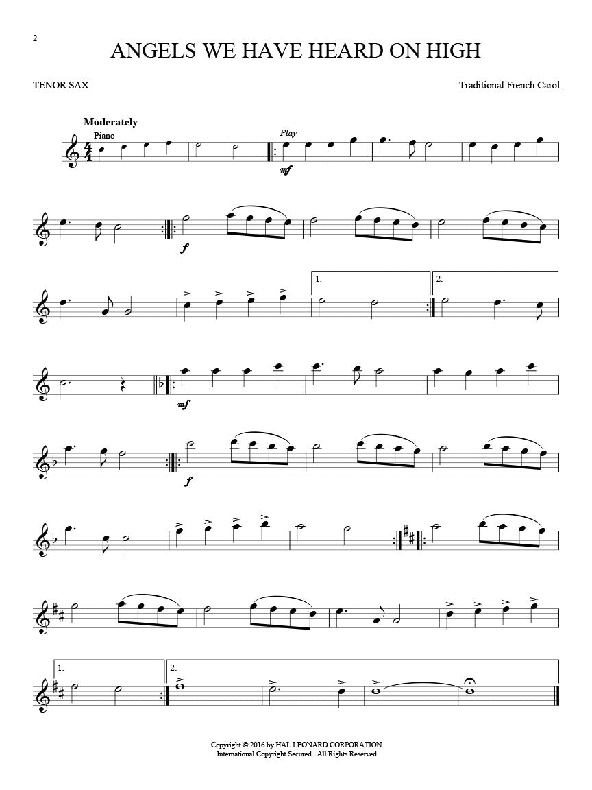 Christmas Classics for Tenor Sax - sample page 3