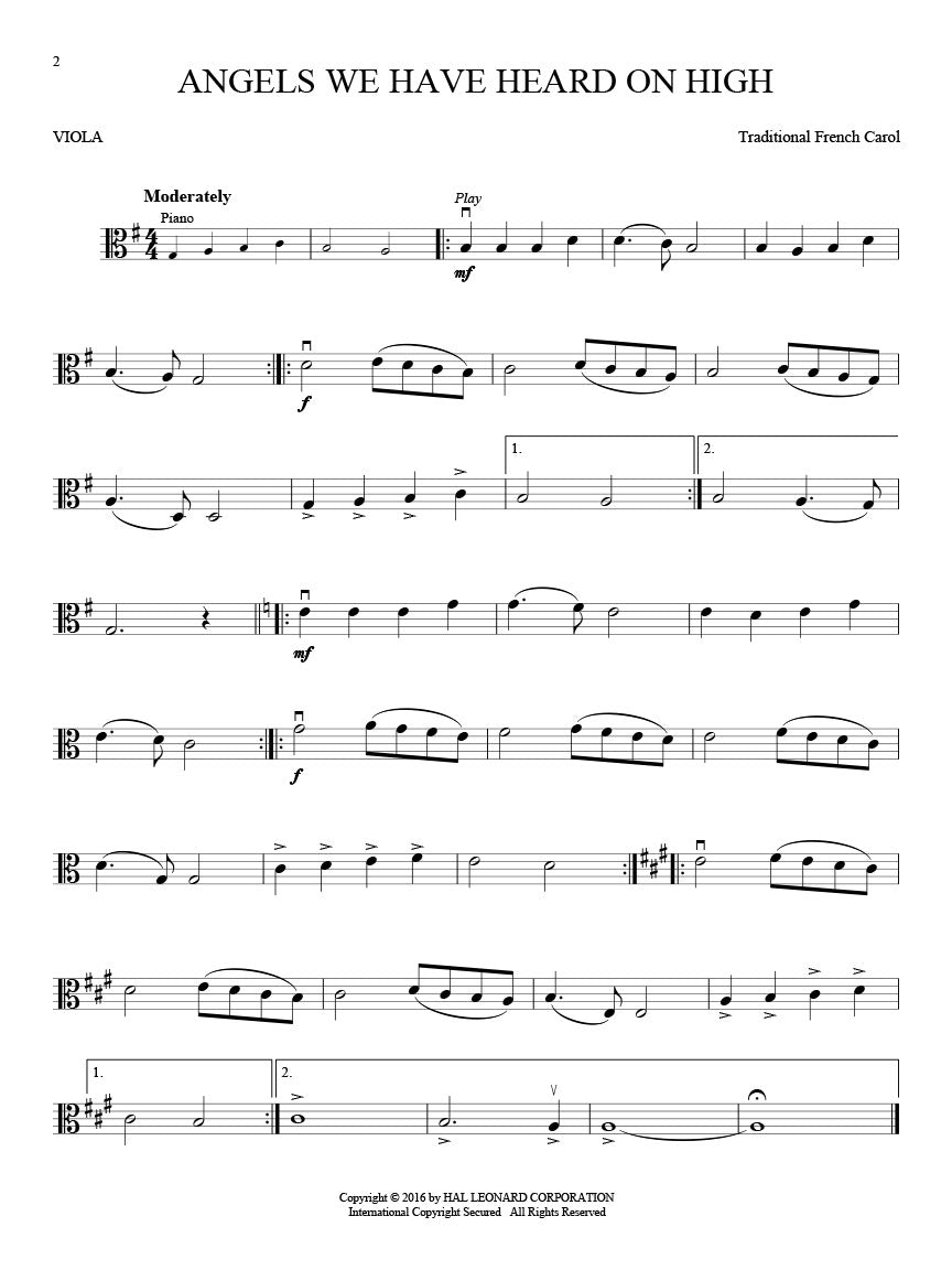 Christmas Classics for Viola - sample page 3