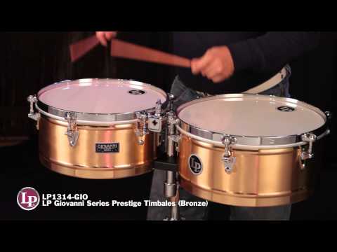 LP LP1314-GIO 13“ and 14” Giovanni Hidalgo Top-Tuning Timbales - Bronze - LP Promo Video