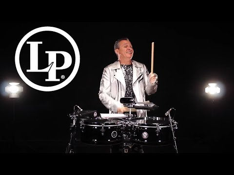 LP 14“ and 15” Karl Perazzo Top-Tuning Timbales - Black Nickel with Chrome Hardware - LP Promo Video