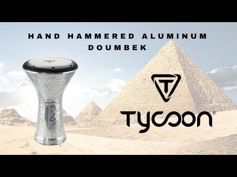 Hand-Hammered Aluminum Darbuka - video