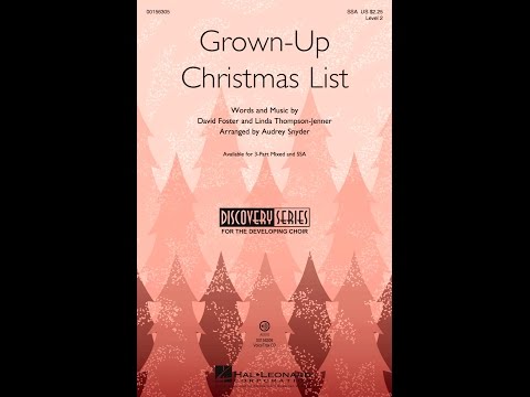Grown-Up Christmas List - ScorePlay