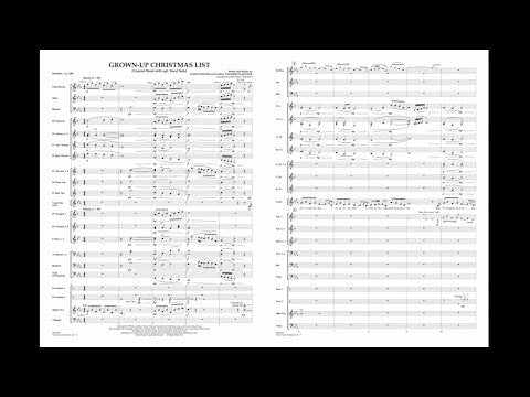 Grown-Up Christmas List (with Optional Vocal Solo) - ScorePlay