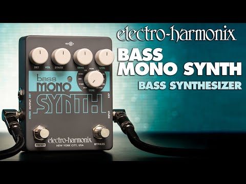 Bass Mono Synth Bass Monophonic Synthesizer Pedal - Demo video