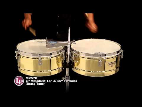 Matador M257B 14“ and 15” Timbales - Brass with Chrome Hardware - LP Promo Video