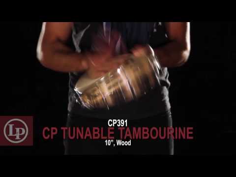 CP by LP CP391 10“ Handheld Double Row Tunable Wood Tambourine - Steel Jingles - LP Promo Video
