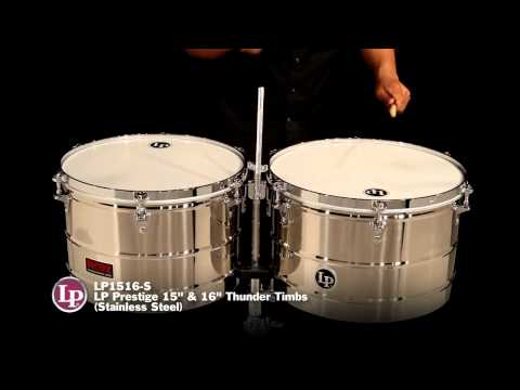 LP LP1516-S 15“ and 16” Prestige Thunder Timbales - Stainless Steel - LP Promo Video
