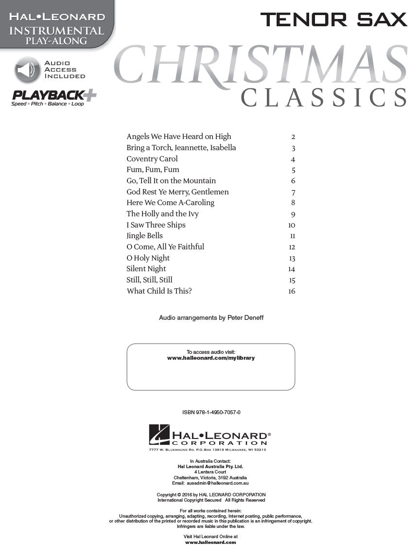 Christmas Classics for Tenor Sax - sample page 2