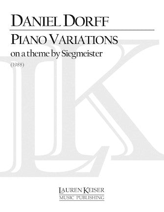 Piano Variations on a Theme by Siegmeister