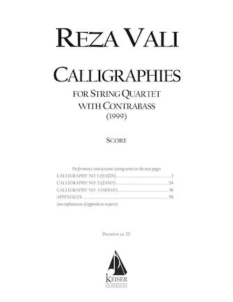 Calligraphies